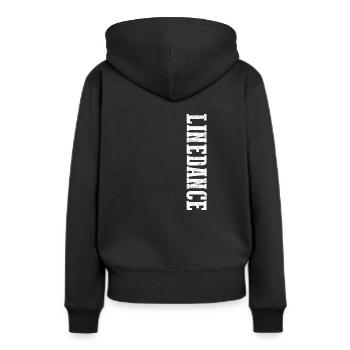 Linedance Line Dance Dedans de couple danse dedans western cadeau - Sweat à capuche Premium bio Femme - noir - Dos - Julia (174cm)