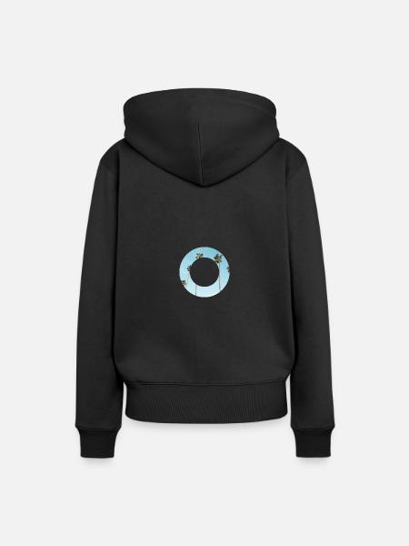 Sommer Urlaub - Frauen Premium Bio Hoodie - Schwarz