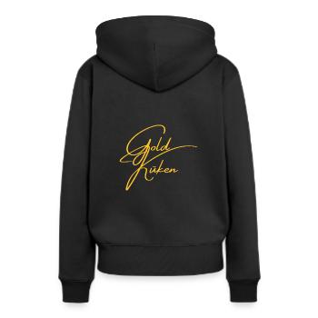 Goldküken Goldstück Kosename Geschenke Schatz - Frauen Premium Bio Hoodie - Schwarz - Hinten - Julia (174cm)