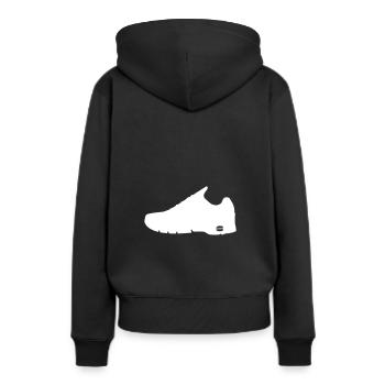 chaussures de sport - Sweat à capuche Premium bio Femme - noir - Dos - Julia (174cm)