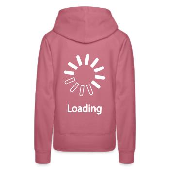 Loading weiss - Frauen Premium Bio Hoodie - Malve - Hinten - Isabella (175cm)
