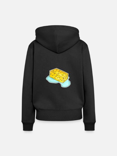 Schwamm - Frauen Premium Bio Hoodie - Schwarz