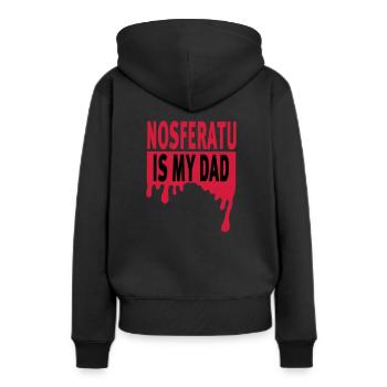 Nosferatu Is My Dad - Women’s Premium Organic Hoodie - black - Back - Julia (174cm)