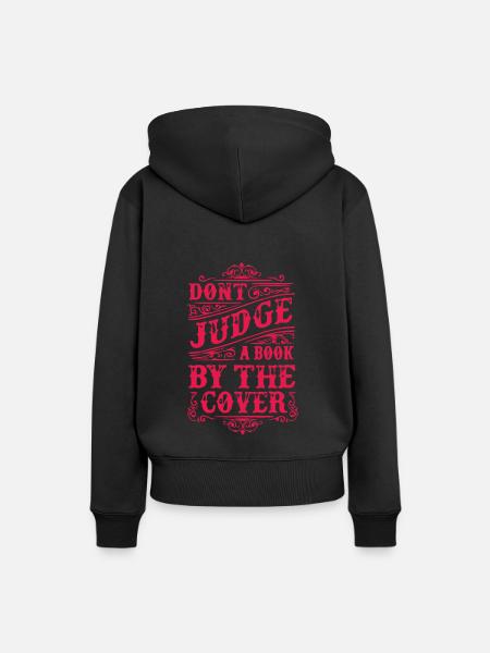 Dont Judge - Frauen Premium Bio Hoodie - Schwarz