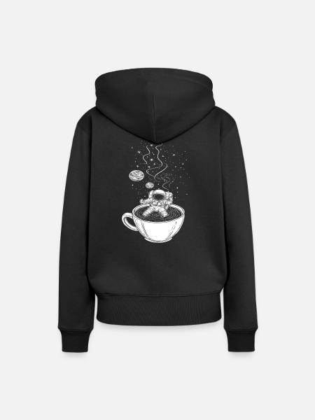 Space shuttle - Frauen Premium Bio Hoodie - Schwarz