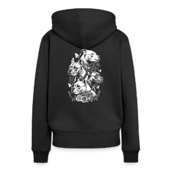List dog - Women’s Premium Organic Hoodie - black - Back - Julia (174cm)