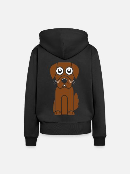 Hund Hund - Frauen Premium Bio Hoodie - Schwarz
