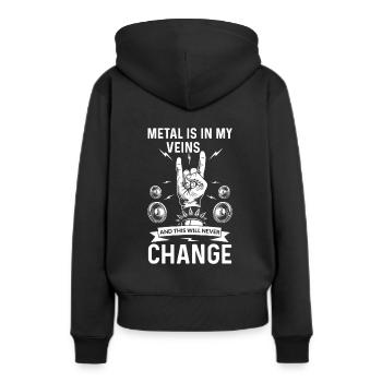 Heavy Metal Genre musical Metal Musique Musique Rock Punk - Sweat à capuche Premium bio Femme - noir - Dos - Julia (174cm)
