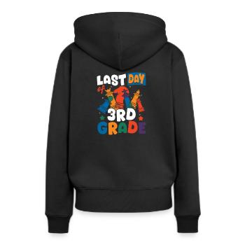 Chess Last Day of 3rd Grade Schultrikot für Kinder - Frauen Premium Bio Hoodie - Schwarz - Hinten - Julia (174cm)