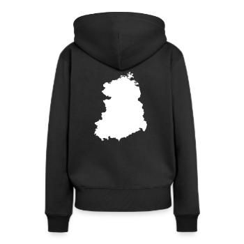 RDA - Sweat à capuche Premium bio Femme - noir - Dos - Julia (174cm)