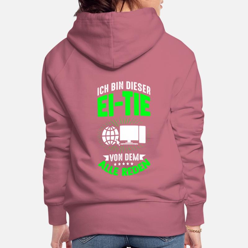 IT Computer PC Beruf Abreit Computer Fan Spruch IT Frauen Premium Bio Hoodie