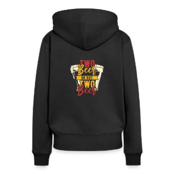 célibataire - Sweat à capuche Premium bio Femme - noir - Dos - Julia (174cm)