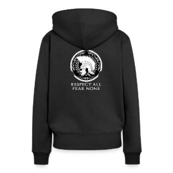 Centurion romain - Sweat à capuche Premium bio Femme - noir - Dos - Julia (174cm)