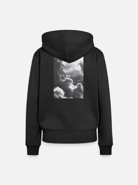 Odyssey in the Clouds - Frauen Premium Bio Hoodie - Schwarz