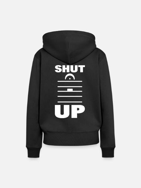Shut Up Musikprofessor - Frauen Premium Bio Hoodie - Schwarz