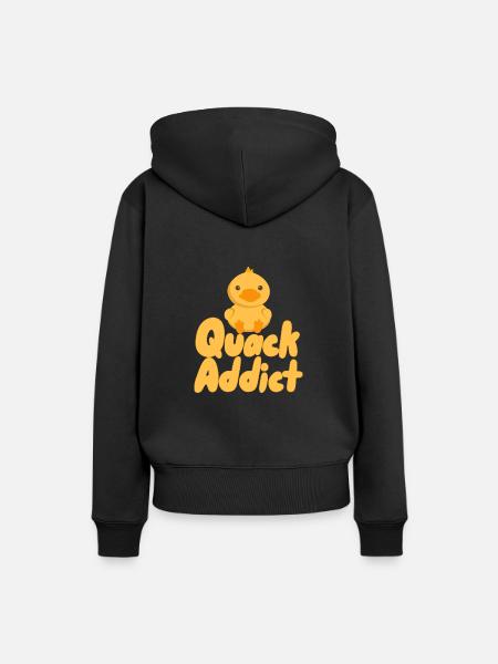 Quacksalber - Frauen Premium Bio Hoodie - Schwarz