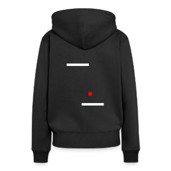 puanteur - Sweat à capuche Premium bio Femme - noir - Dos - Julia (174cm)