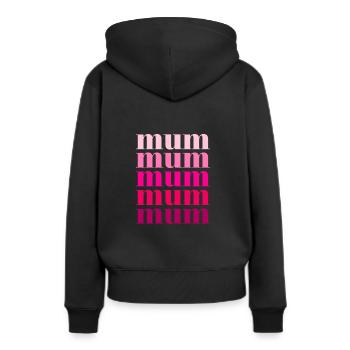 Mum Rosa - Women’s Premium Organic Hoodie - black - Back - Julia (174cm)