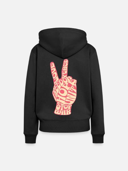 60s - Frauen Premium Bio Hoodie - Schwarz