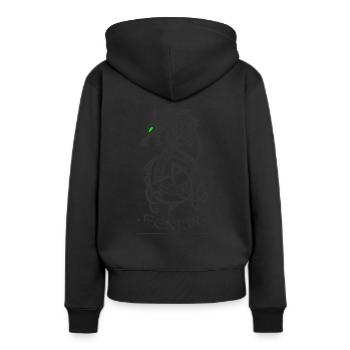 Fenriswolf- Walhalla noir à côté obscur - Sweat à capuche Premium bio Femme - noir - Dos - Julia (174cm)