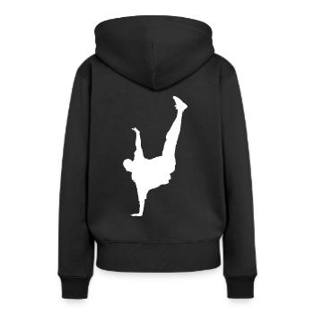 Breakdance breakdancer breakdance cadeau enfant - Sweat à capuche Premium bio Femme - noir - Dos - Julia (174cm)
