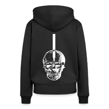 Lucifer - Sweat à capuche Premium bio Femme - noir - Dos - Julia (174cm)