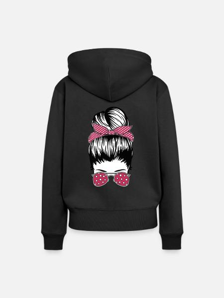 Retro Rockabilly Girl Geschenk - Ekologisk premiumluvtröja dam - svart