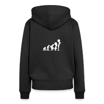 Maillot d'entraînement de musculation pour femmes haltérophilie - Sweat à capuche Premium bio Femme - noir - Dos - Julia (174cm)