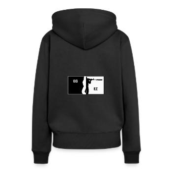 CS PC Computer GO Gaming Shooter Gamer Aim GG EZ - Women’s Premium Organic Hoodie - black - Back - Julia (174cm)