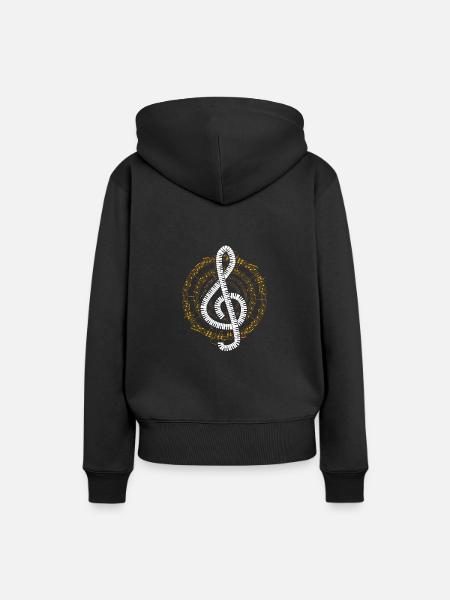 Piano Musiker Musik - Frauen Premium Bio Hoodie - Schwarz