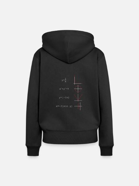 Mathe Zahlen - Frauen Premium Bio Hoodie - Schwarz