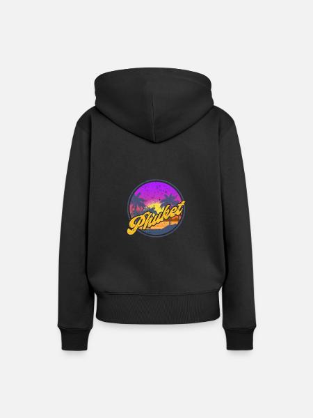 Thailand Phuket - Frauen Premium Bio Hoodie - Schwarz