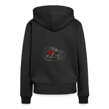 Mousquetons d'alpinisme d'escalade - Sweat à capuche Premium bio Femme - noir - Dos - Julia (174cm)