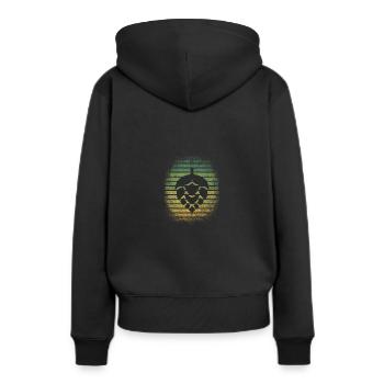 beer - Women’s Premium Organic Hoodie - black - Back - Julia (174cm)