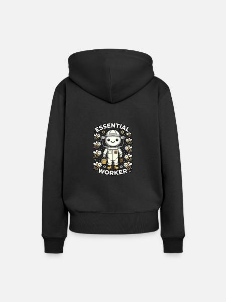 Unverzichtbare Arbeitskraft - Frauen Premium Bio Hoodie - Schwarz