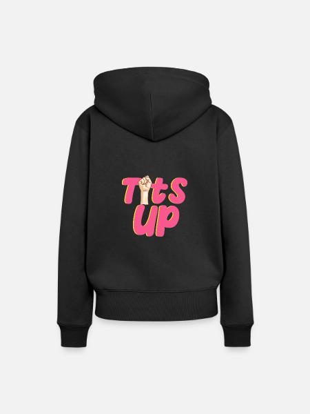 Tittenfeminismus - Frauen Premium Bio Hoodie - Schwarz