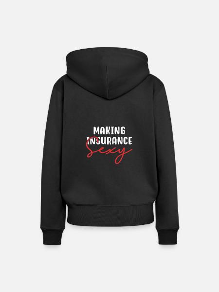 Maiking Versicherung Sexy - Frauen Premium Bio Hoodie - Schwarz