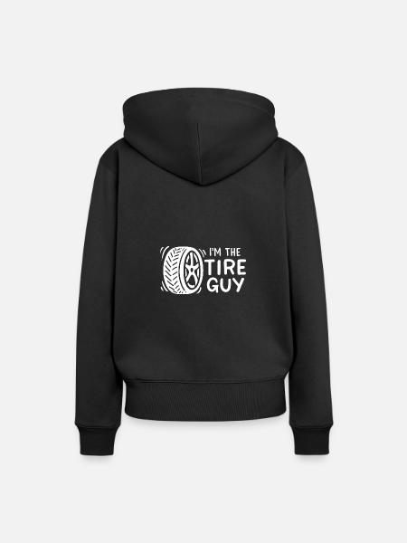 Ich bin der Reifentyp - Frauen Premium Bio Hoodie - Schwarz
