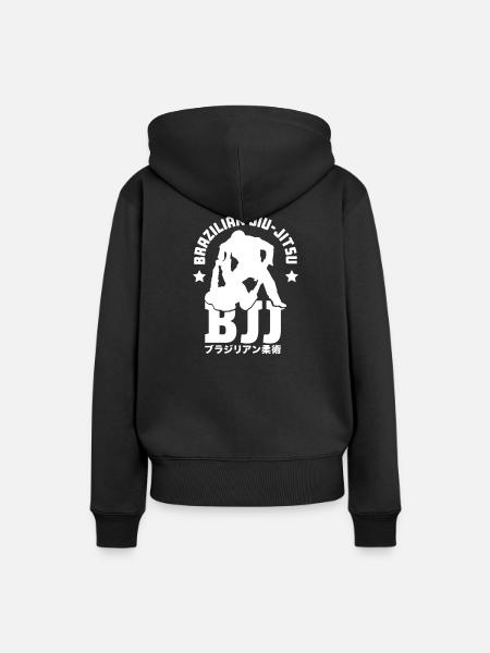 Brazilian Jiu-Jitsu - Frauen Premium Bio Hoodie - Schwarz