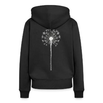 Pissenlit - Pissenlit - Nature - Sweat à capuche Premium bio Femme - noir - Dos - Julia (174cm)