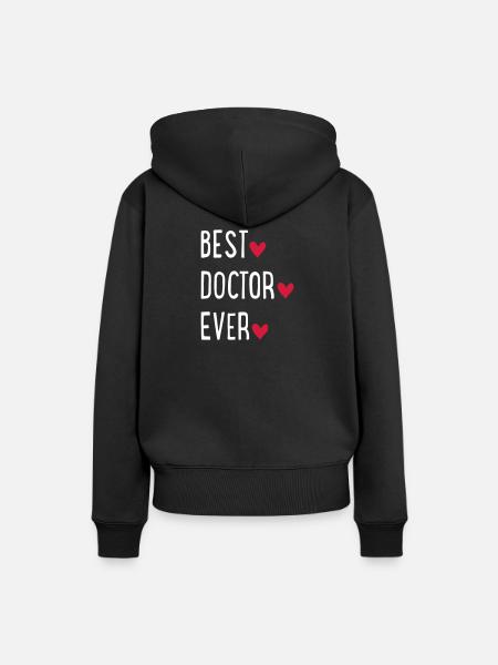 Arzt - Frauen Premium Bio Hoodie - Schwarz