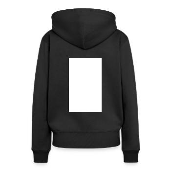 champ blanc - Sweat à capuche Premium bio Femme - noir - Dos - Julia (174cm)