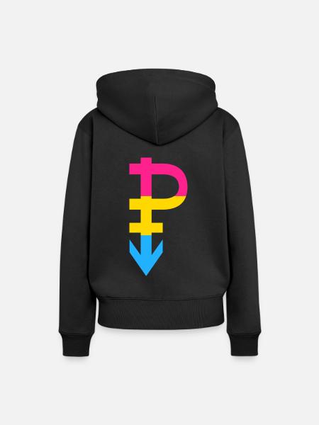 Pansexuell - LGBT CSD Pan - Frauen Premium Bio Hoodie - Schwarz