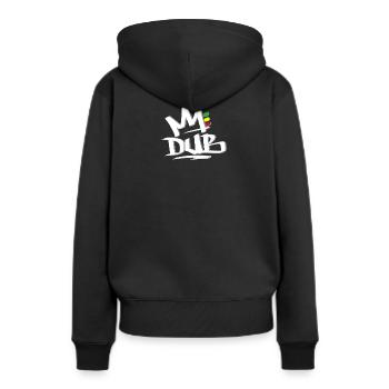 Dub Reggae Rasta 2 - Sweat à capuche Premium bio Femme - noir - Dos - Julia (174cm)