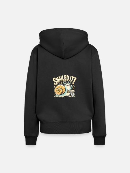 Geschnappt - Frauen Premium Bio Hoodie - Schwarz