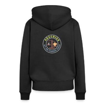 Abschied ist ein schweres Schaf (Schwert-Edition) - Frauen Premium Bio Hoodie - Schwarz - Hinten - Julia (174cm)