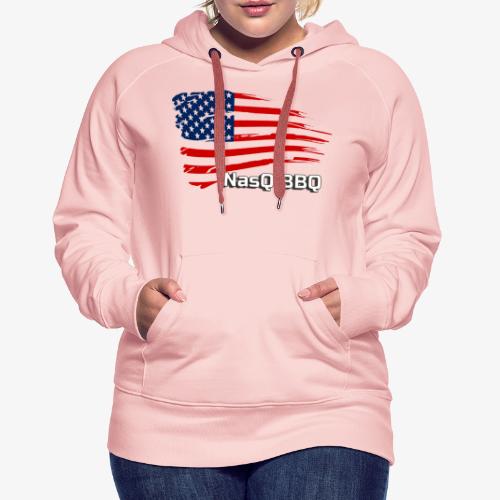 NasQ BBQ- American Flag - Vrouwen Premium hoodie
