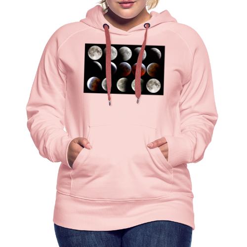 Progression de l’éclipse lunaire - Sweat-shirt à capuche Premium Femme