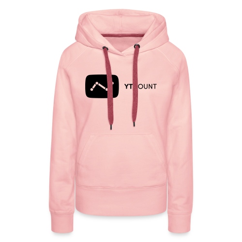 YTCount Logo White - Vrouwen Premium hoodie