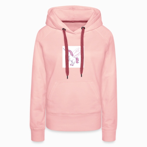 Petite licorne rose super mignonne!! - Sweat-shirt à capuche Premium pour femmes